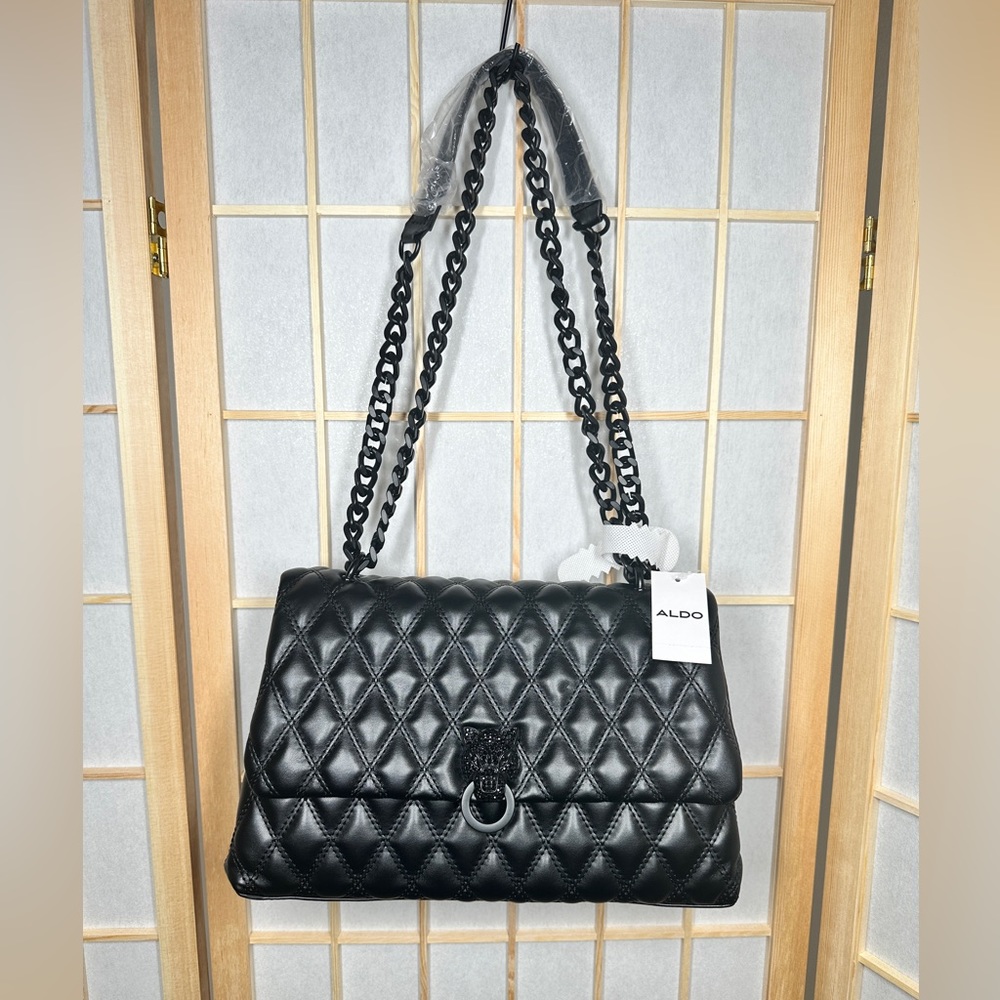 NWT Aldo Sparo Crossbody Black Bag - Picture 3 of 10